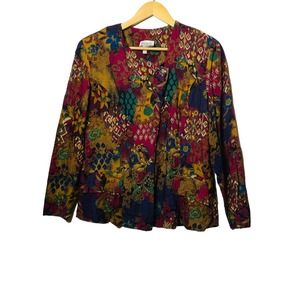 Vintage Artsy button up blouse Made in USA